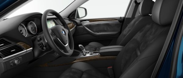 BLACK ALCANTARA - BMW X6 REAR SEAT KIT