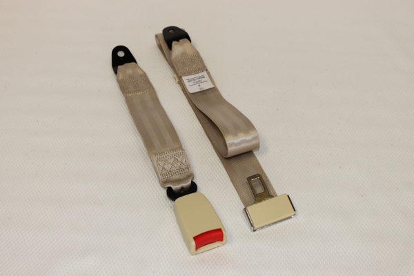 BEIGE/TAN ADJUSTABLE UNIVERSAL CAR SEAT BELT