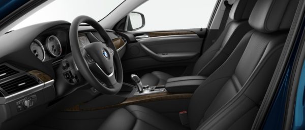 BLACK PERFORATED NEVADA - BMW X6 REAR SEAT KIT